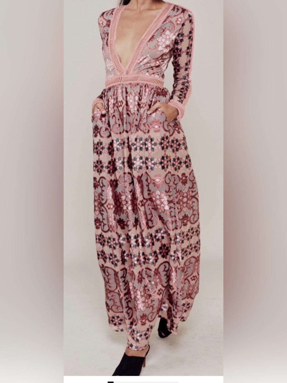 For Love and Lemons Barcelona Maxi Dress Sz S